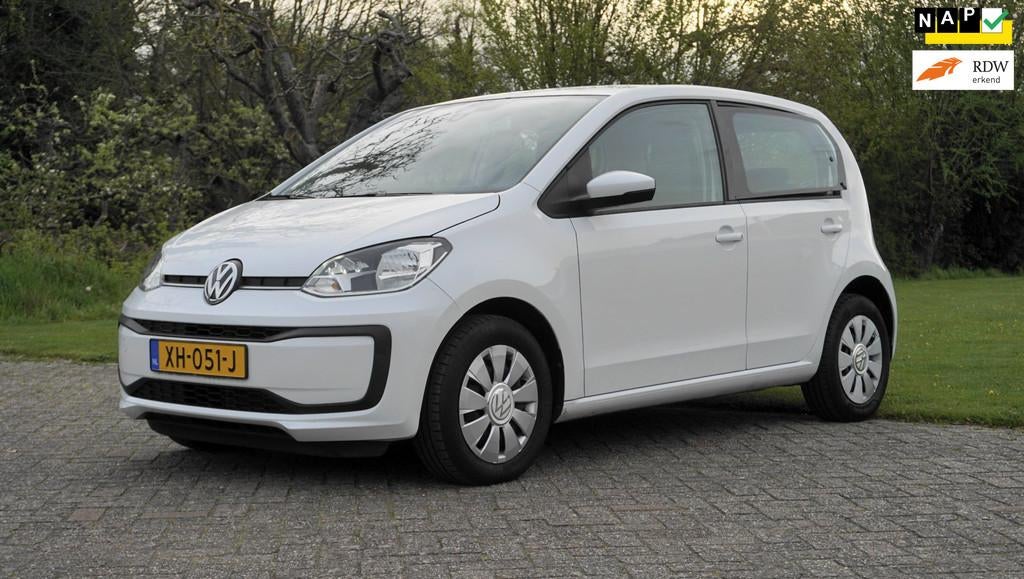 Volkswagen Up! 1.0 BMT move up! 5 drs Airco blue tooth, Voorwielaandrijving, Stof, Gebruikt, Wit