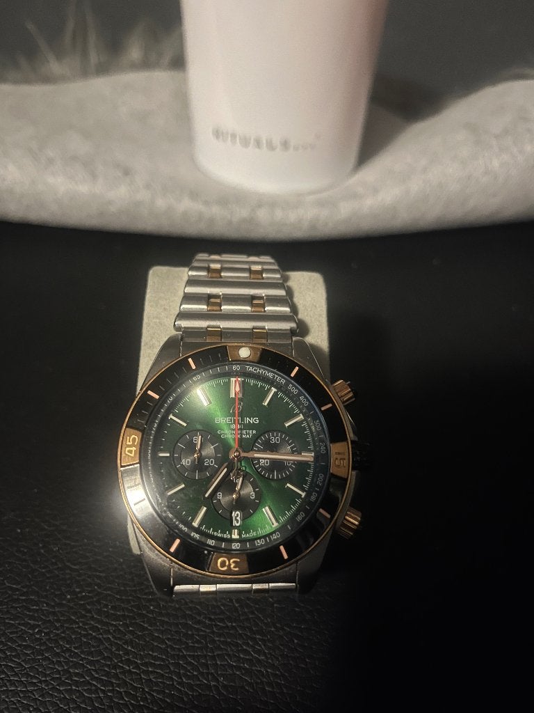 Breitling, Ophalen, Zo goed als nieuw, Leer, Breitling