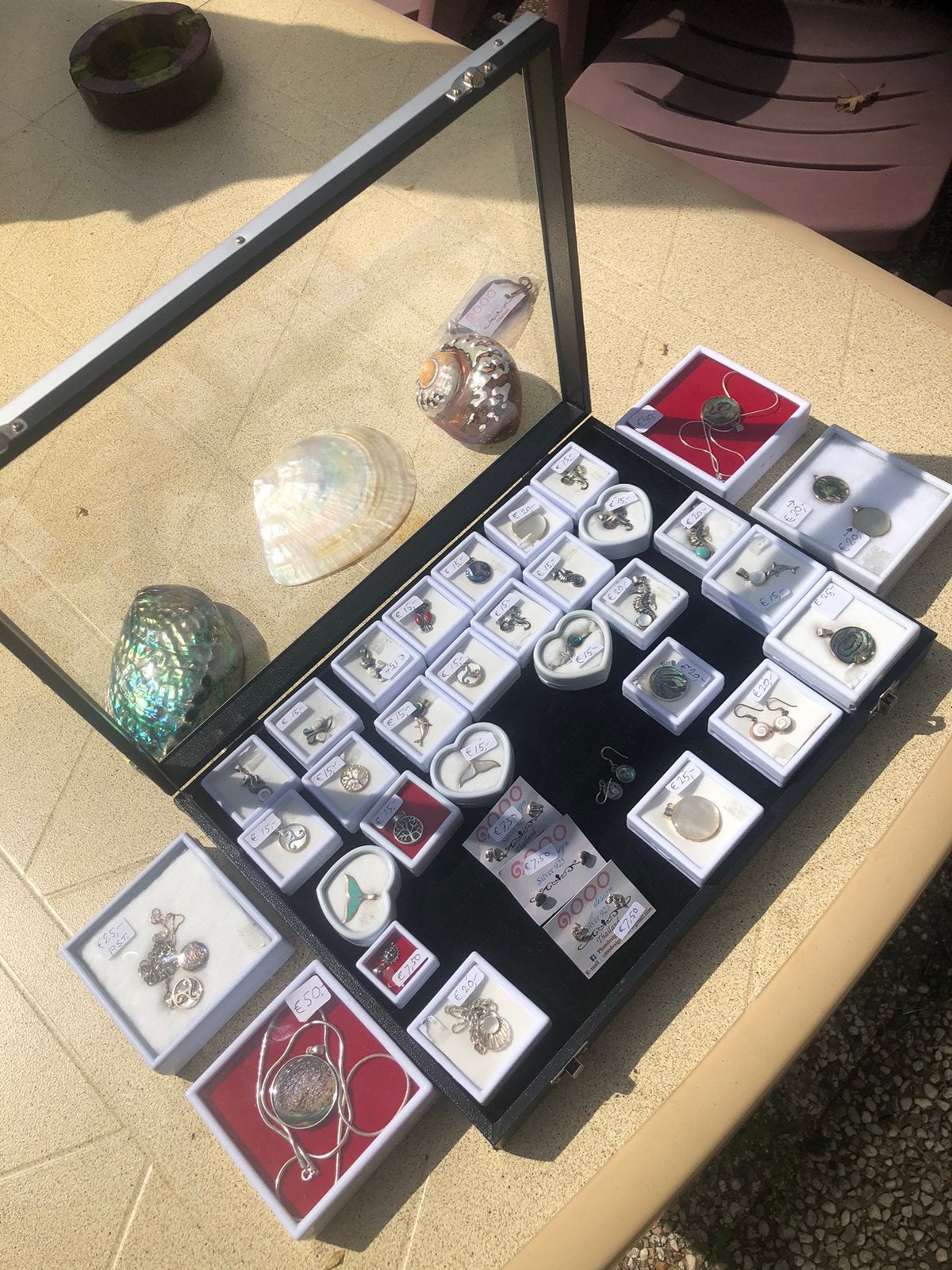 lotje zilveren sieraden met Abalone, Overige voorstellingen, Nieuw, Ophalen of Verzenden, Zilver