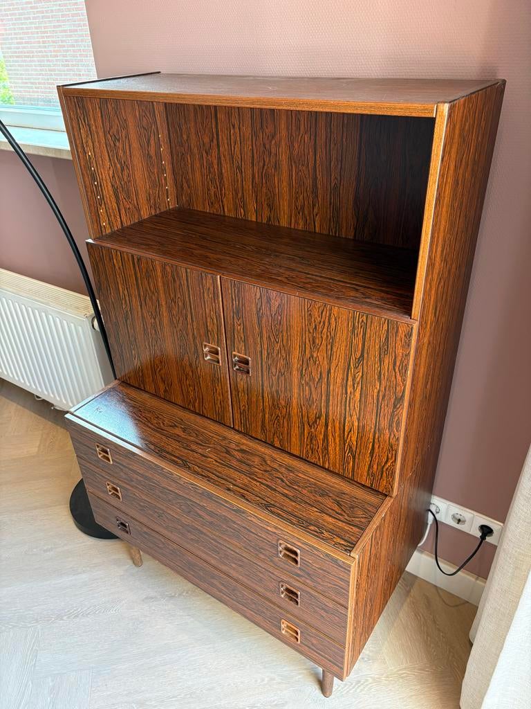 Vintage kastje / dressoir Denka Deens design, Ophalen, Gebruikt, 25 tot 50 cm