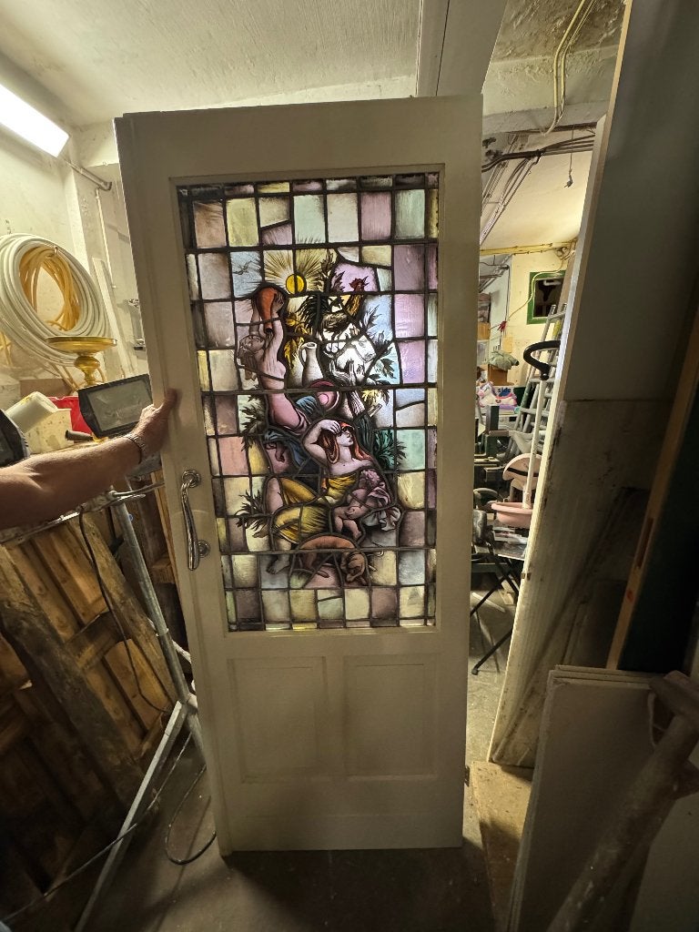 Antieke en-suite deuren 80x211 (x2= 160x211), Ophalen, 80 tot 100 cm, Binnendeur, Zo goed als nieuw