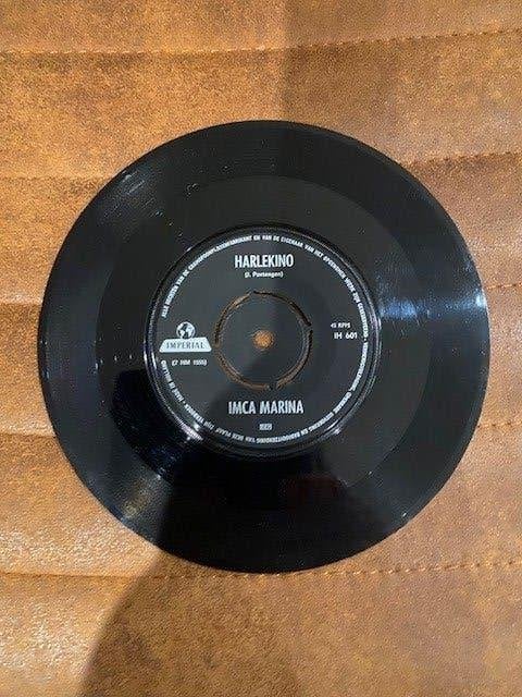 vintage single Imca Marina "elcdodaro" "Harlekino", Cd's en Dvd's, Vinyl Singles, 7 inch, Ophalen of Verzenden, Zo goed als nieuw