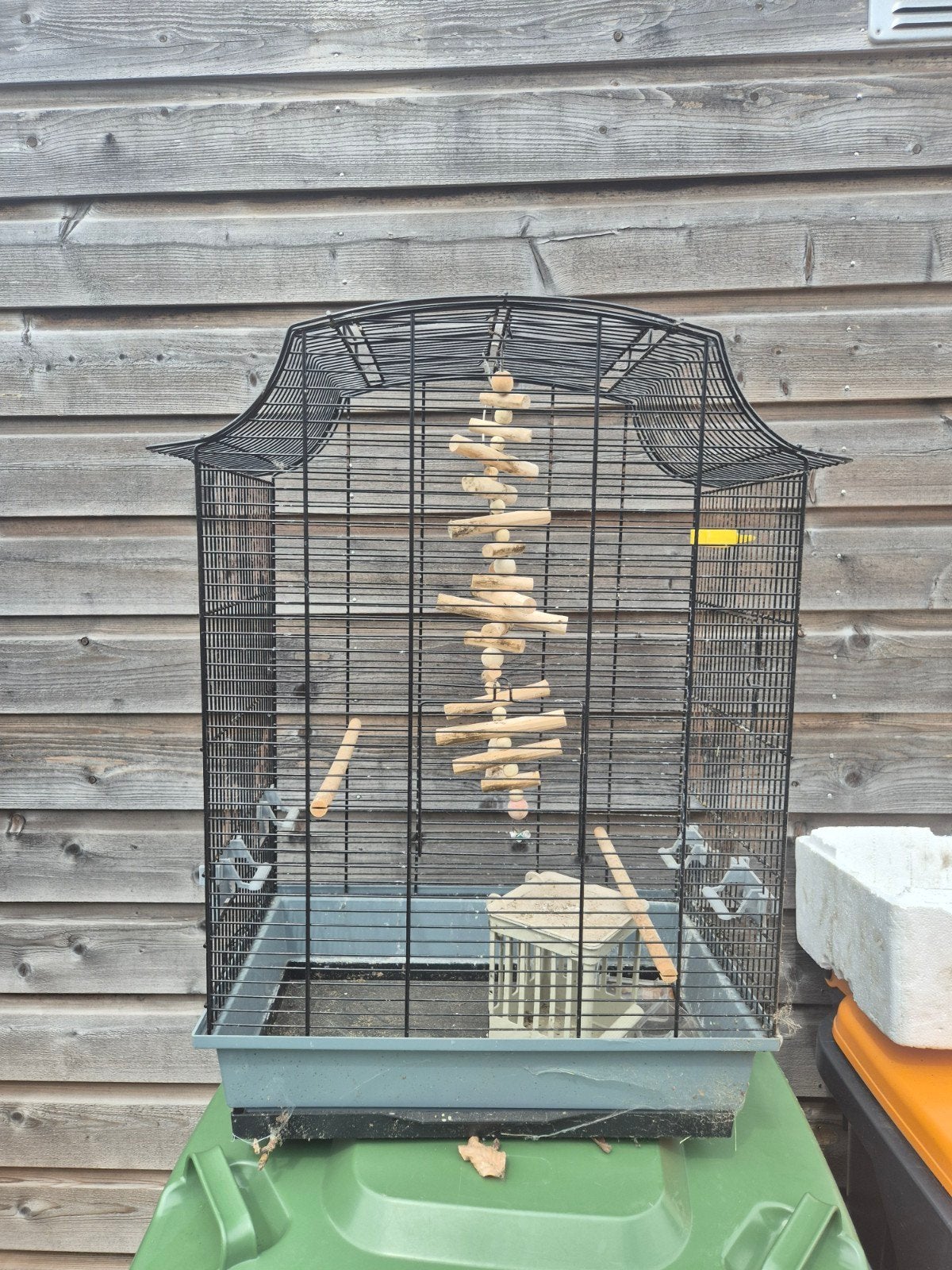 Vogelkooi, Dieren en Toebehoren, Vogels | Hokken en Kooien, Ophalen, Hout, Vogelkooi
