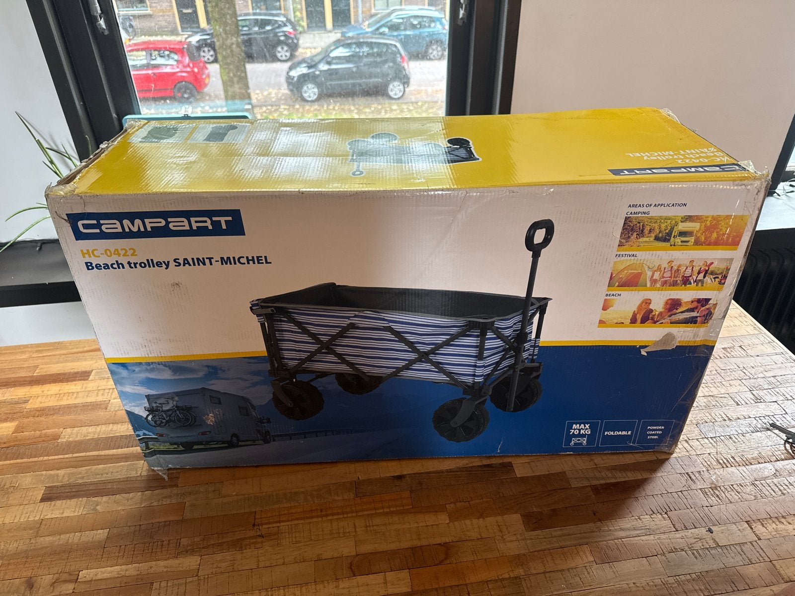 Strandtrolley/bolderkar Saint-Michel Opvouwbaar, Caravans en Kamperen, Bolderkarren, Ophalen, Opvouwbaar, Nieuw