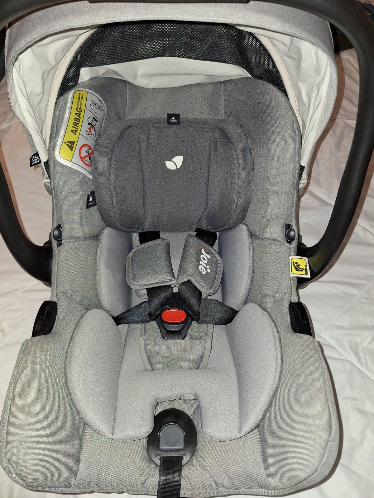 Joie i-Gemm autostoel + Base - Zo goed als nieuw, Autogordel of Isofix, Zijbescherming, Zo goed als nieuw, 0 t/m 13 kg