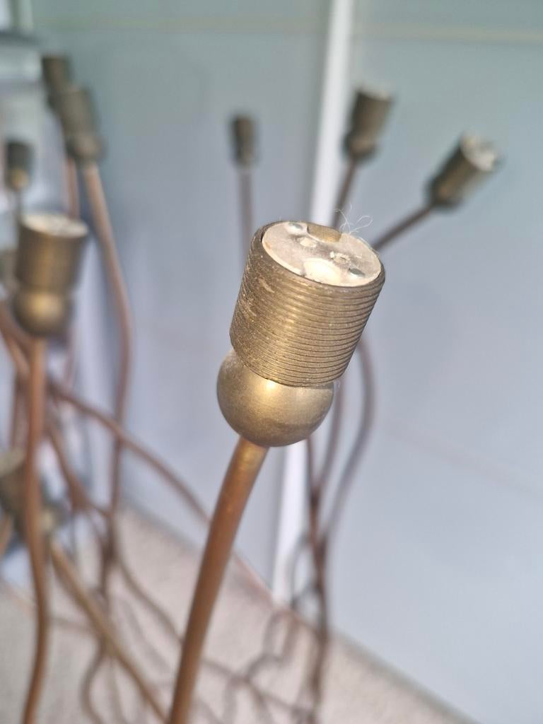 Koperen Design plafondlamp model Pieter Spruyt., Ophalen of Verzenden, Overige materialen, Design Pieter Spruyt, 75 cm of meer
