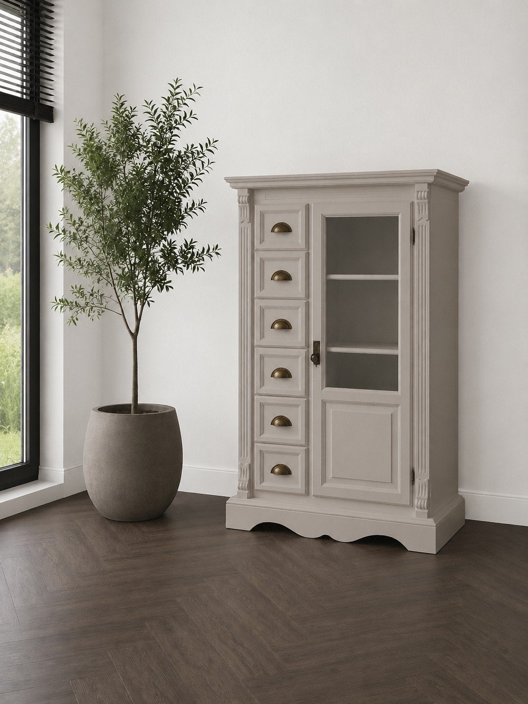 Meidenkast spekkast calm taupe, Muppetsmeubels@gmail.com, Middenhof 41 Rilland, Nieuw, Ophalen