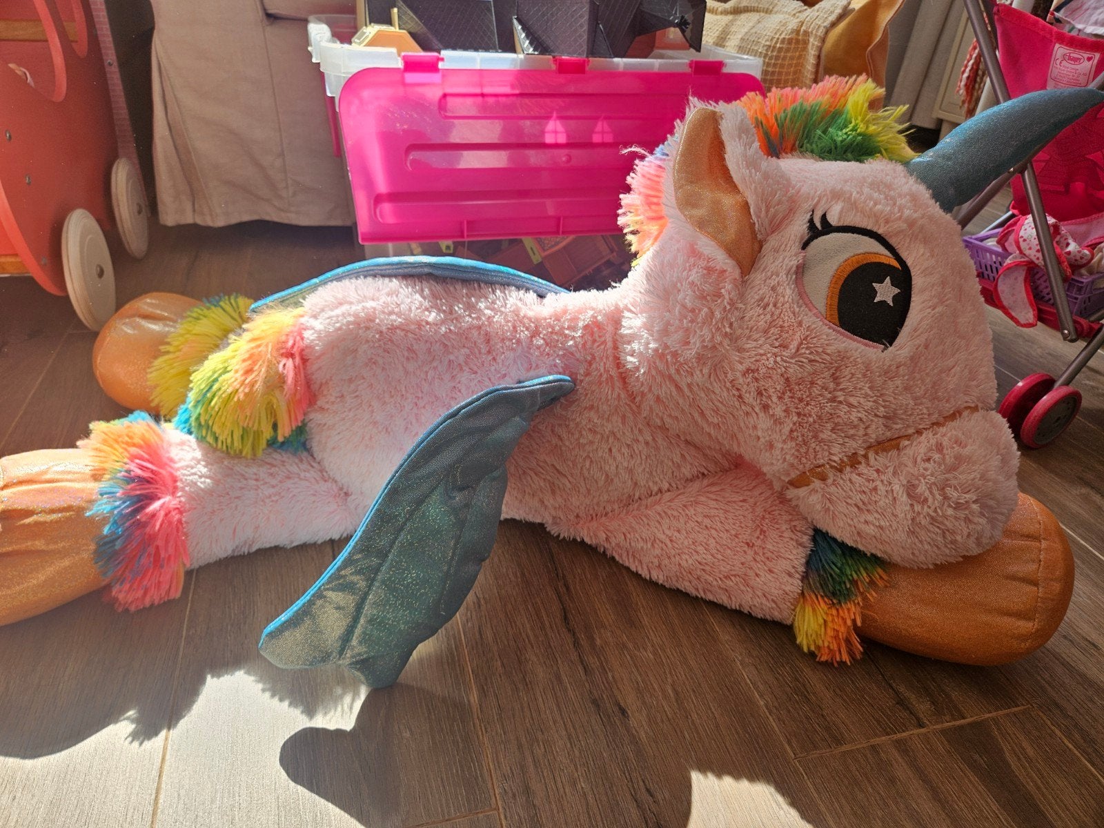 Eenhoorn knuffel groot, Kinderen en Baby's, Speelgoed | My Little Pony, Ophalen of Verzenden, Zo goed als nieuw