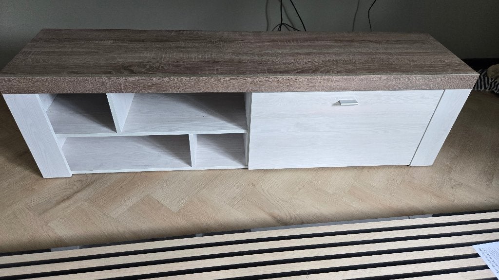 Tv meubel en 2 kasten met 2 losse hangplanken, Huis en Inrichting, Kasten | Boekenkasten, Zo goed als nieuw, 50 tot 100 cm, 150 tot 200 cm