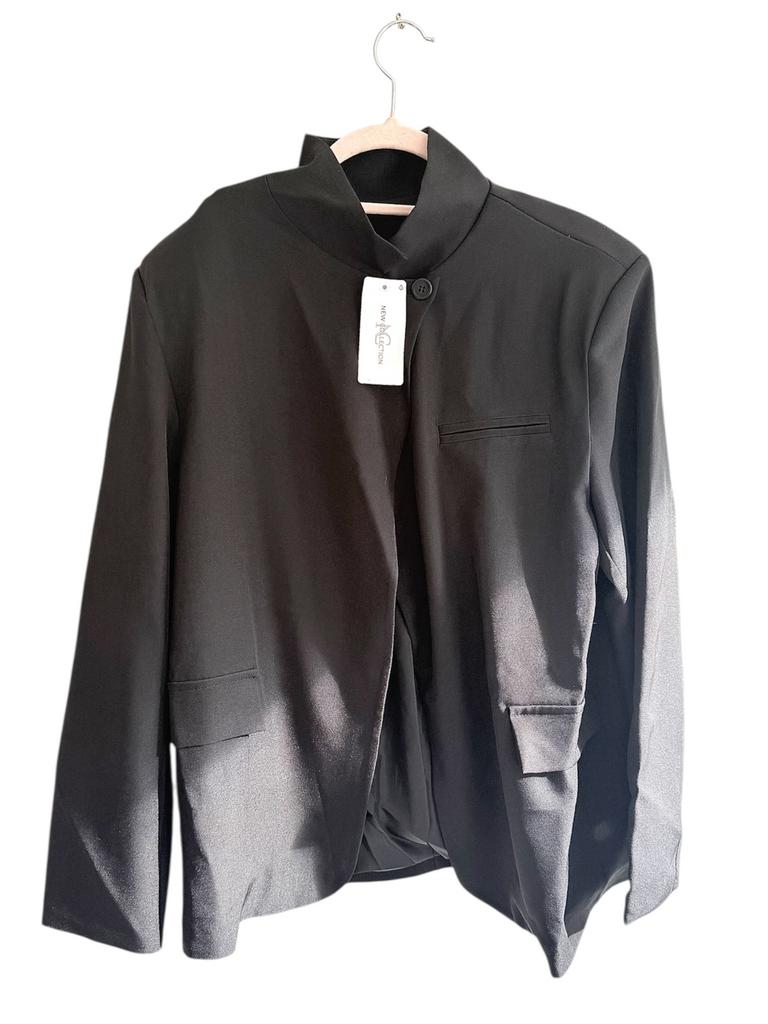 Zwarte blazer New Collection nieuw met label, Maat 38/40 (M), Zwart, Nieuw, Ophalen of Verzenden