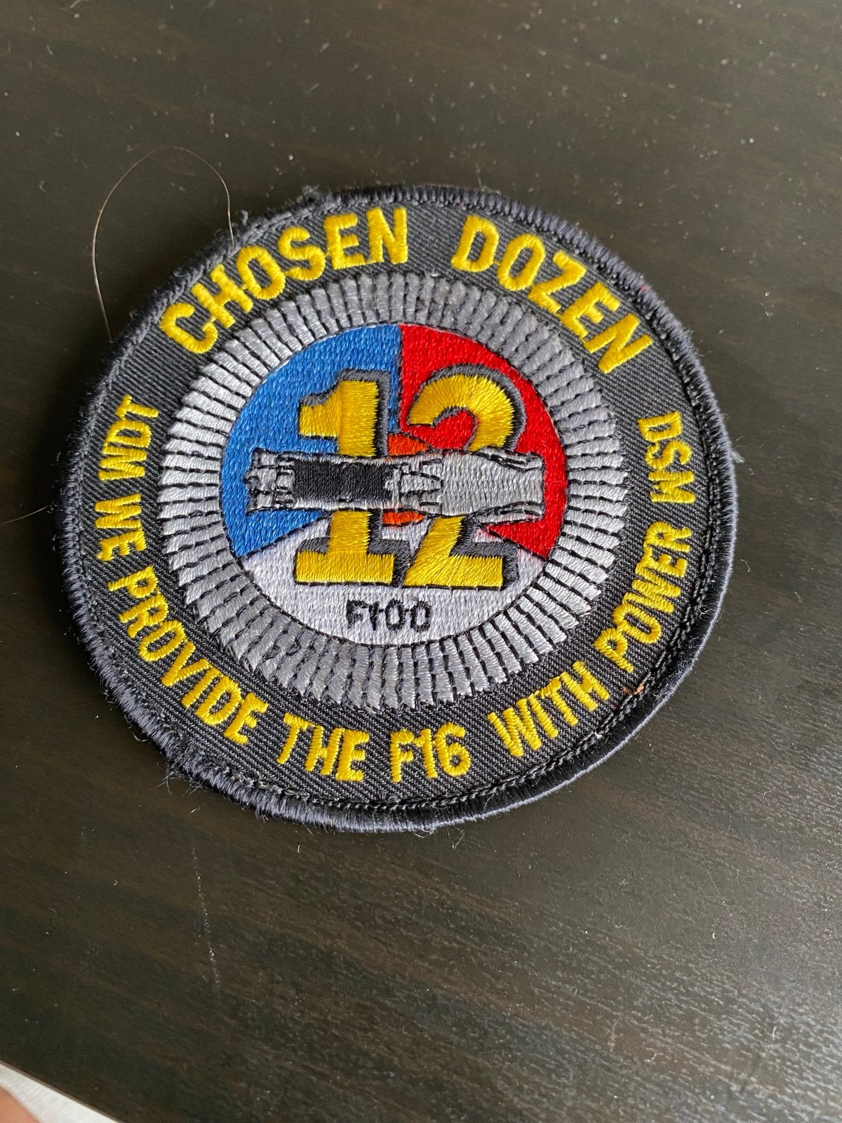 Chosen Dozen F100 F-16 Patch - DSM NDT, Ophalen of Verzenden, Zo goed als nieuw