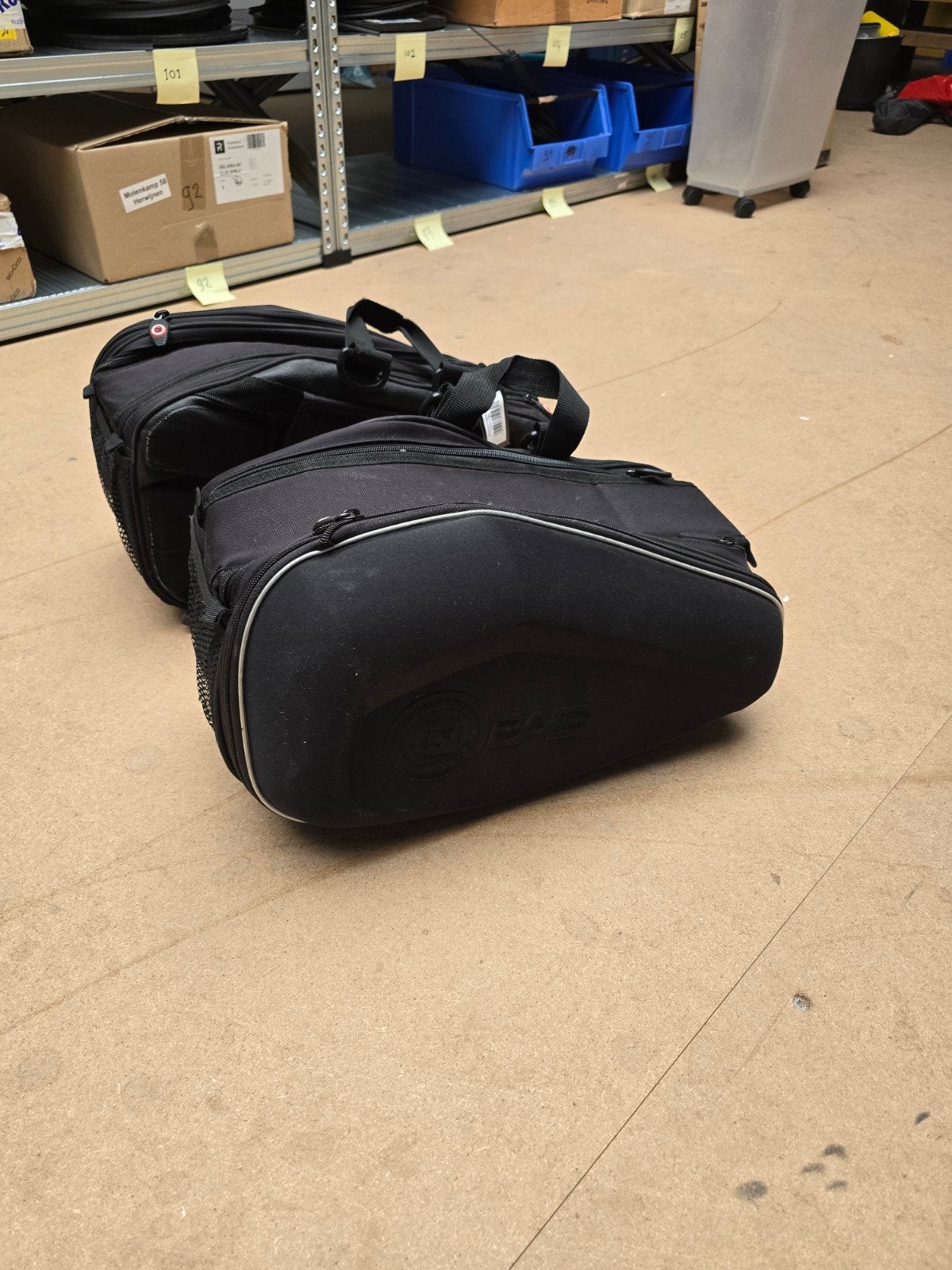 QBag Zadeltassen voor motorfiets - Set van 2, Motoren, Ophalen of Verzenden, Gebruikt