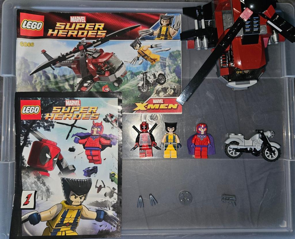 6866 LEGO X-Men Wolverine's Chopper Showdown, Ophalen, Marvel, Lego, Zo goed als nieuw