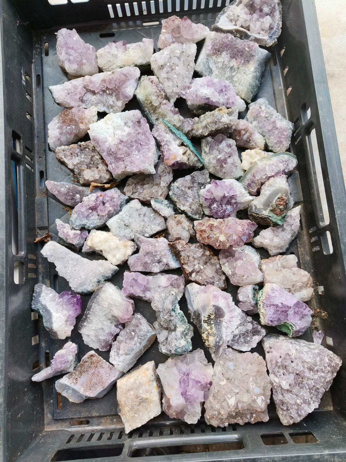 8+ kg Amethist stukjes, Verzamelen, Ophalen of Verzenden