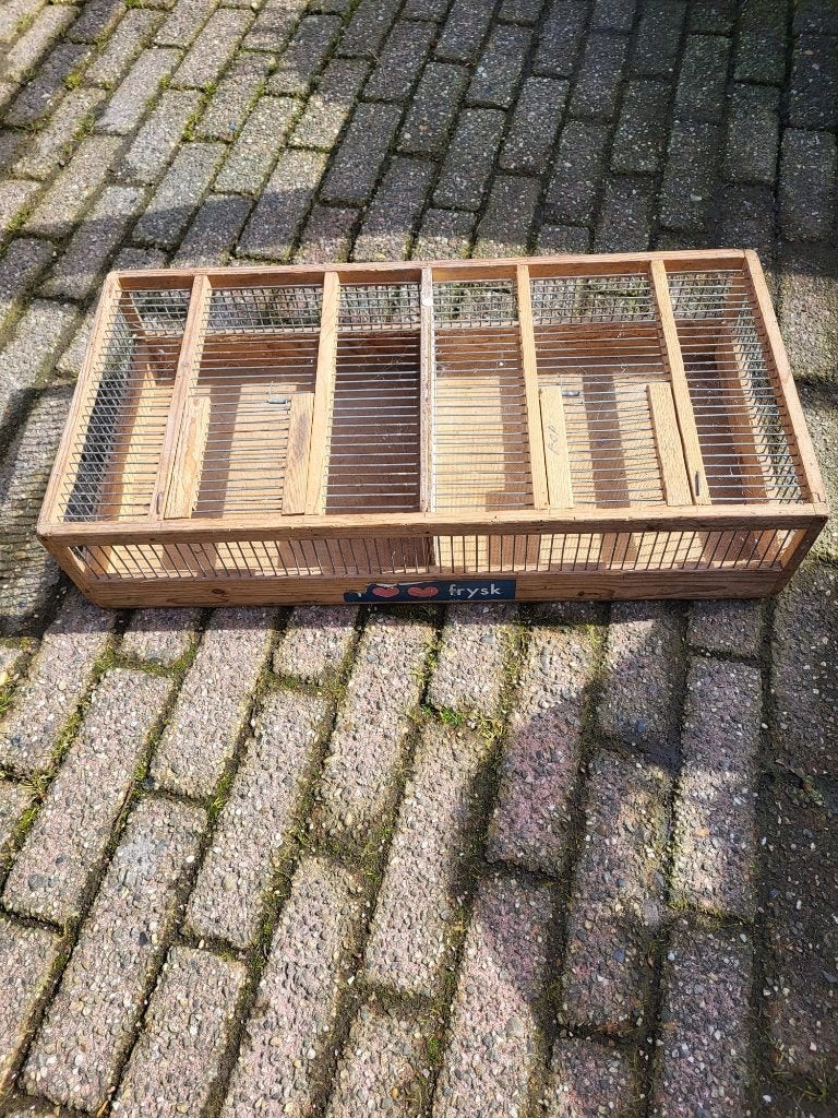 Vogelvervoerkooi (loper) te koop, 2-vaks., Dieren en Toebehoren, Ophalen of Verzenden, Gebruikt, Overige typen