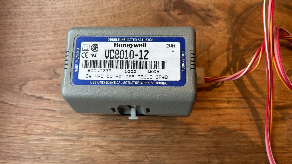 VC8010-12 Honeywell 3-wegklep motor, Gebruikt, Minder dan 30 cm, Cv-ketel of Combi-ketel, Minder dan 60 cm