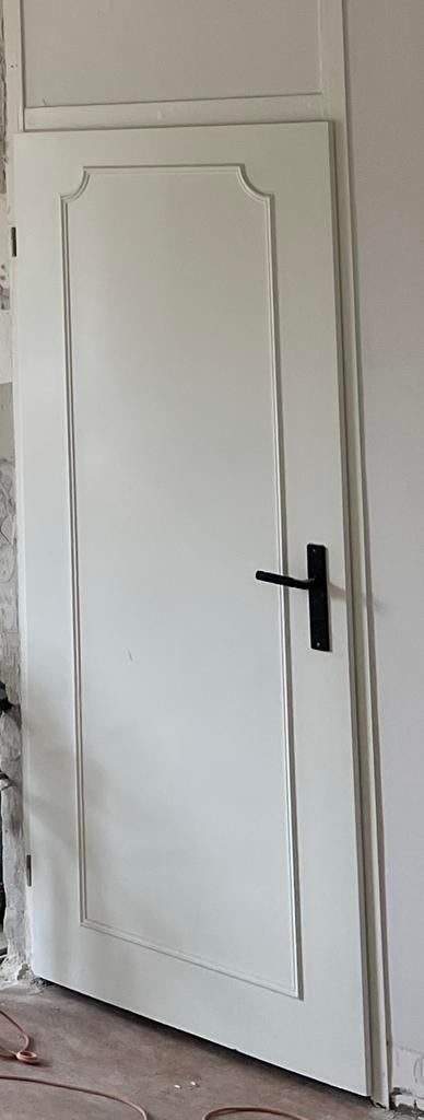 2x mooie Witte deuren en 1 x toilet/badkamer deur opdek, Ophalen, Gebruikt, 80 tot 100 cm, Binnendeur