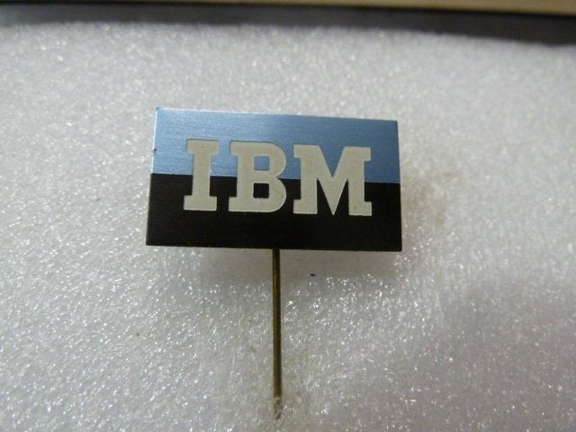 Vintage IBM Speldje/Pin, Ophalen of Verzenden, Gebruikt, Merk, Speldje of Pin