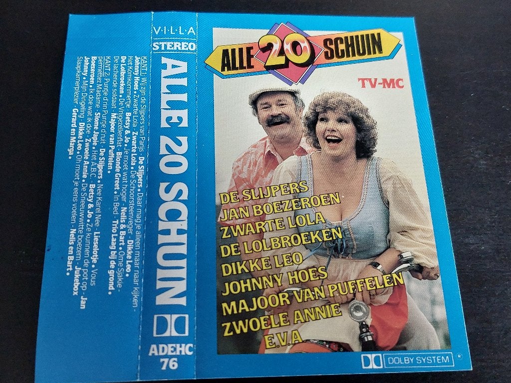 ALLE 20 SCHUIN (MC), Ophalen of Verzenden, Zo goed als nieuw, Origineel, 1 bandje