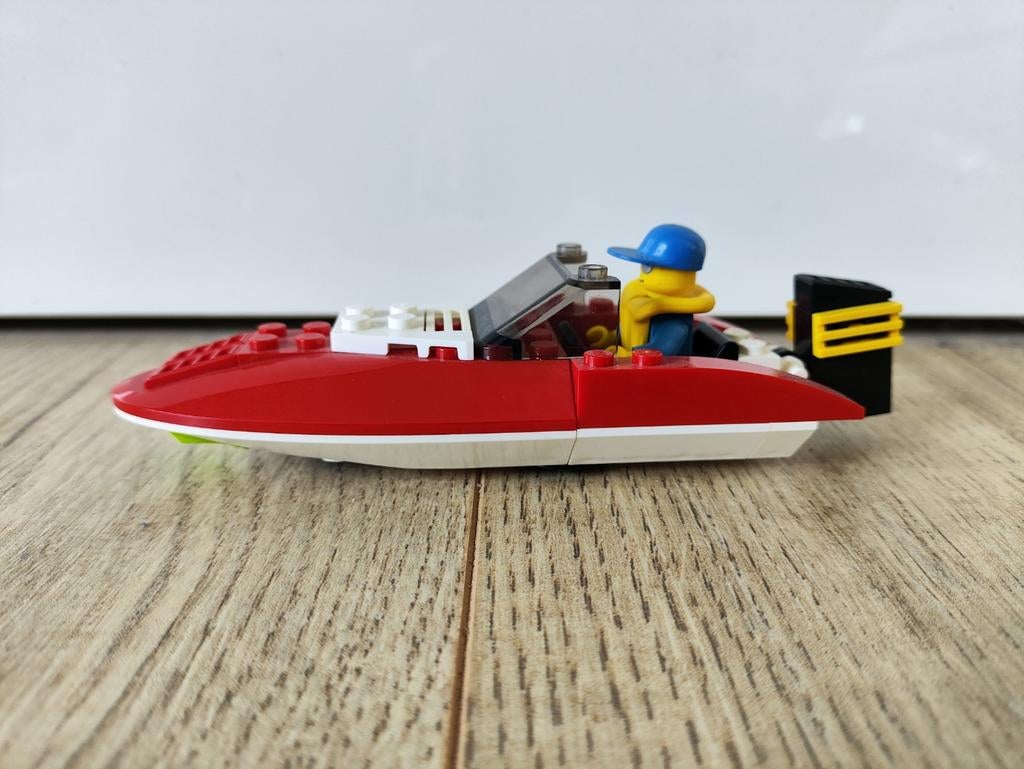 LEGO City 4641 Speedboot met minifiguur, Inclusief minifiguren, Lego, Ophalen of Verzenden, Complete set