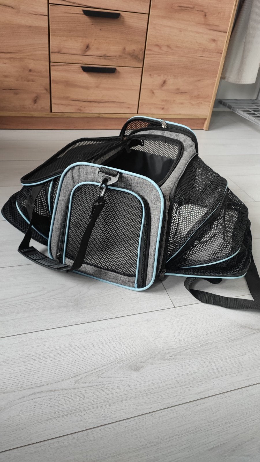 Reismand Kat & Hond - Grijs - 45 X 30 X 30 Cm - Draagtas Hon, Ophalen, Zo goed als nieuw