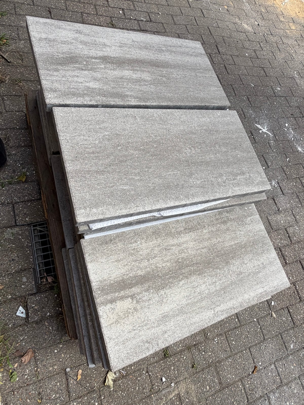 Betonnen terrastegels grijs - 80x40x4, Ophalen, Nieuw, 5 tot 10 m², Beton