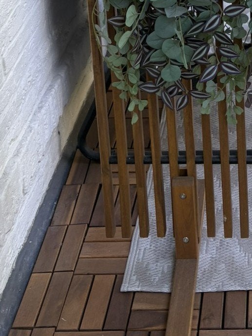 IKEA RUNNEN vlonders 6 m² (30x30 cm) – gebruikt staat, Tuin en Terras, Terrasdelen en Vlonders, Ophalen, Gebruikt, Hout