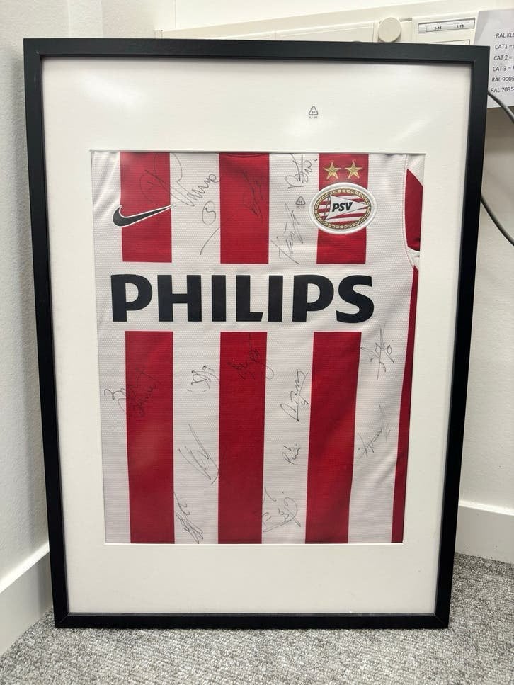 Gesigneerd PSV shirt 2012-2013 (Zoet, Depay, Bruma e.a.), Verzamelen, Sportartikelen en Voetbal, Ophalen, Gebruikt, PSV, Shirt