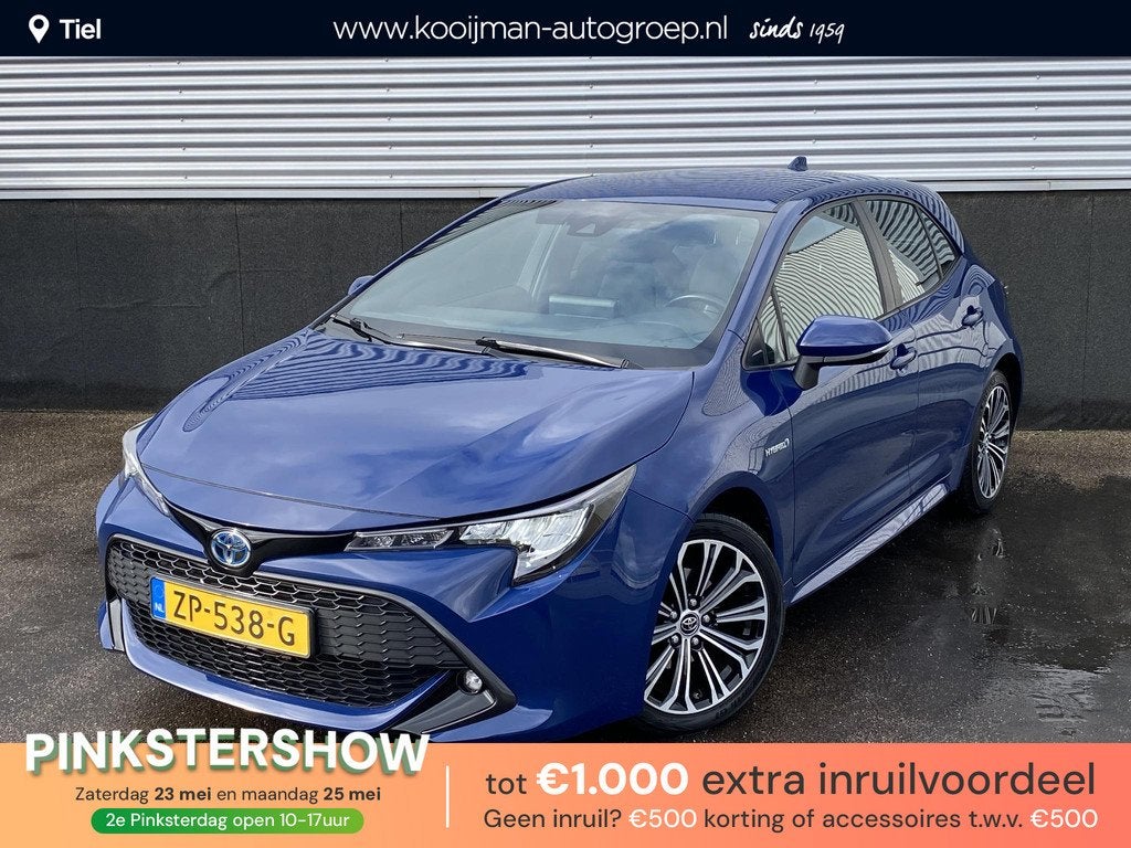 Toyota Corolla 1.8 Hybrid First Edition Trekhaak, navigatie,, Gebruikt, 4 cilinders, Blauw, Corolla