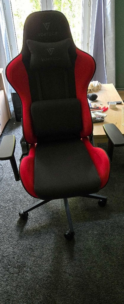 Vortech Essential Gamestoel Rood, Ophalen, Overige kleuren, Zo goed als nieuw, Gaming bureaustoel