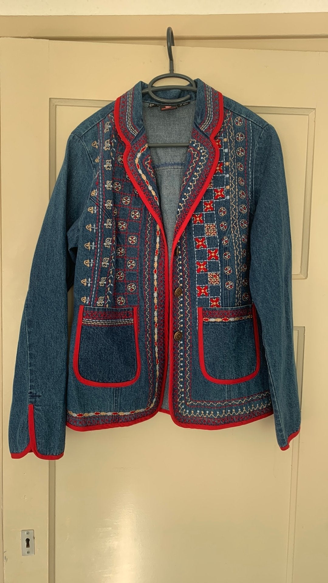 Me jasje maat 38 blauw, Ophalen of Verzenden, Zo goed als nieuw, Maat 38/40 (M), Blauw