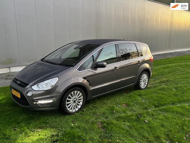 Ford S-Max 2.0 EcoBoost S Edition|Automaat|APK|Elek pakket|, Auto's, Ford, Gebruikt, 4 cilinders, Bruin, 7 stoelen
