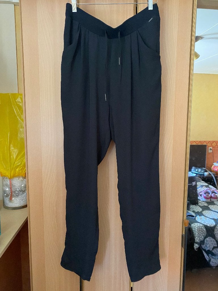 Nieuw zwarte chiffon broek Superstar, Kleding | Dames, Zwart, Maat 46/48 (XL) of groter, Nieuw, Ophalen of Verzenden