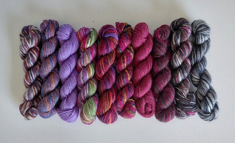 Restjes sokkenwol - 10 x 10 gram - Pakket D, Ophalen of Verzenden, Nieuw, Breien of Haken, Wol of Garen