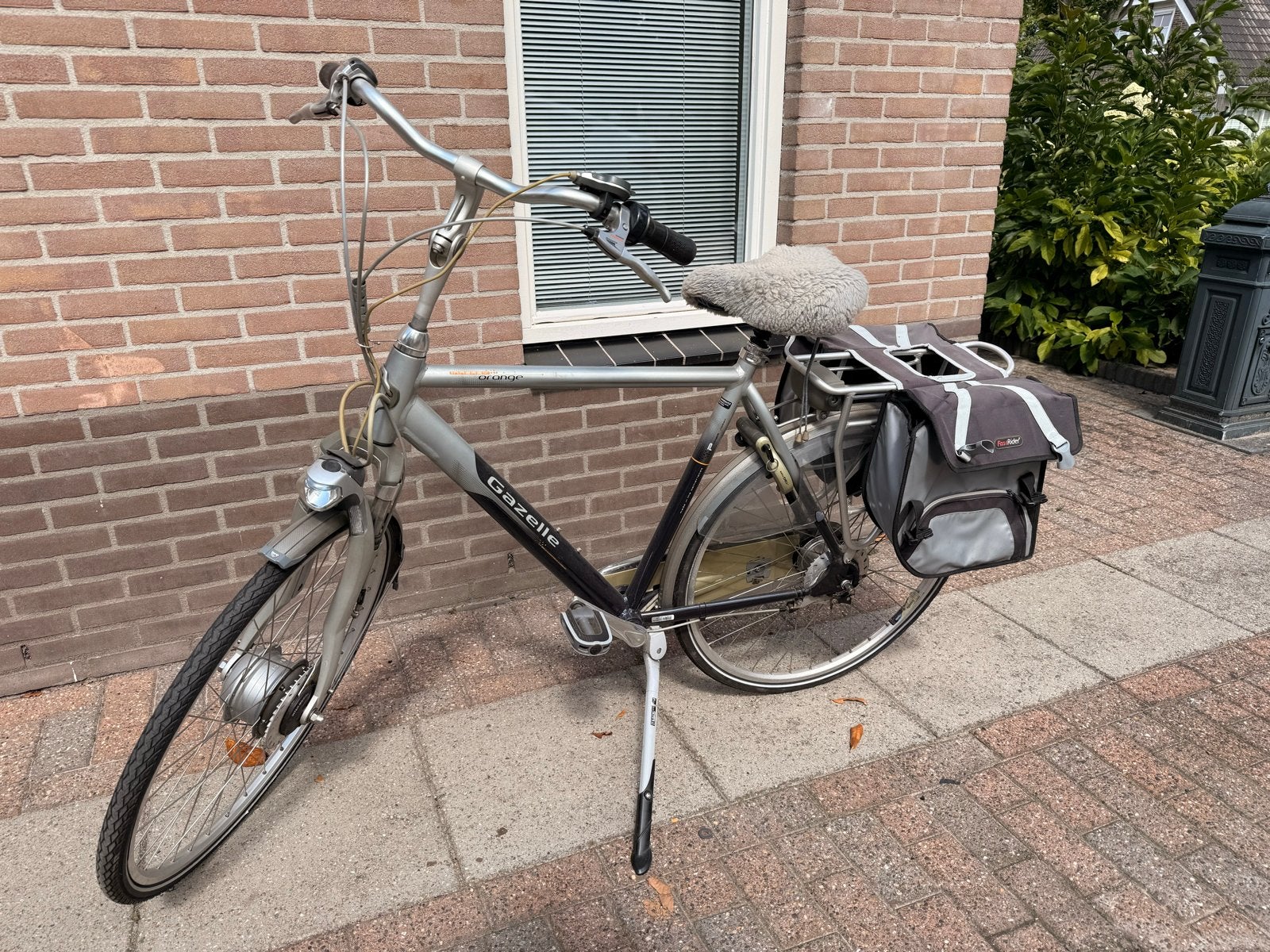 Gazelle Orange C7 elektrische fiets met fietstassen, Ophalen, Gebruikt, 51 tot 55 cm, Gazelle