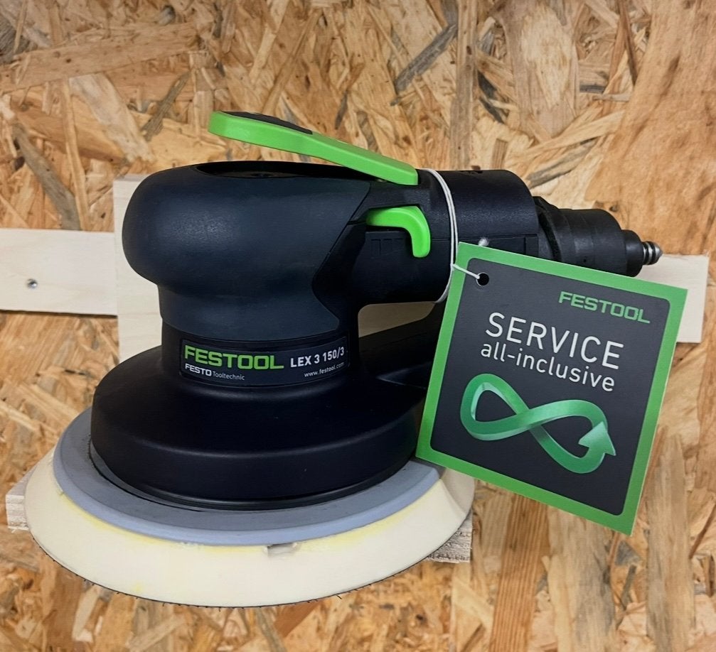 Festool LEX 3 150/5 Excenterschuurmachine Perslucht, Ophalen of Verzenden, Zo goed als nieuw, 1200 watt of meer, Excentrische schuurmachine