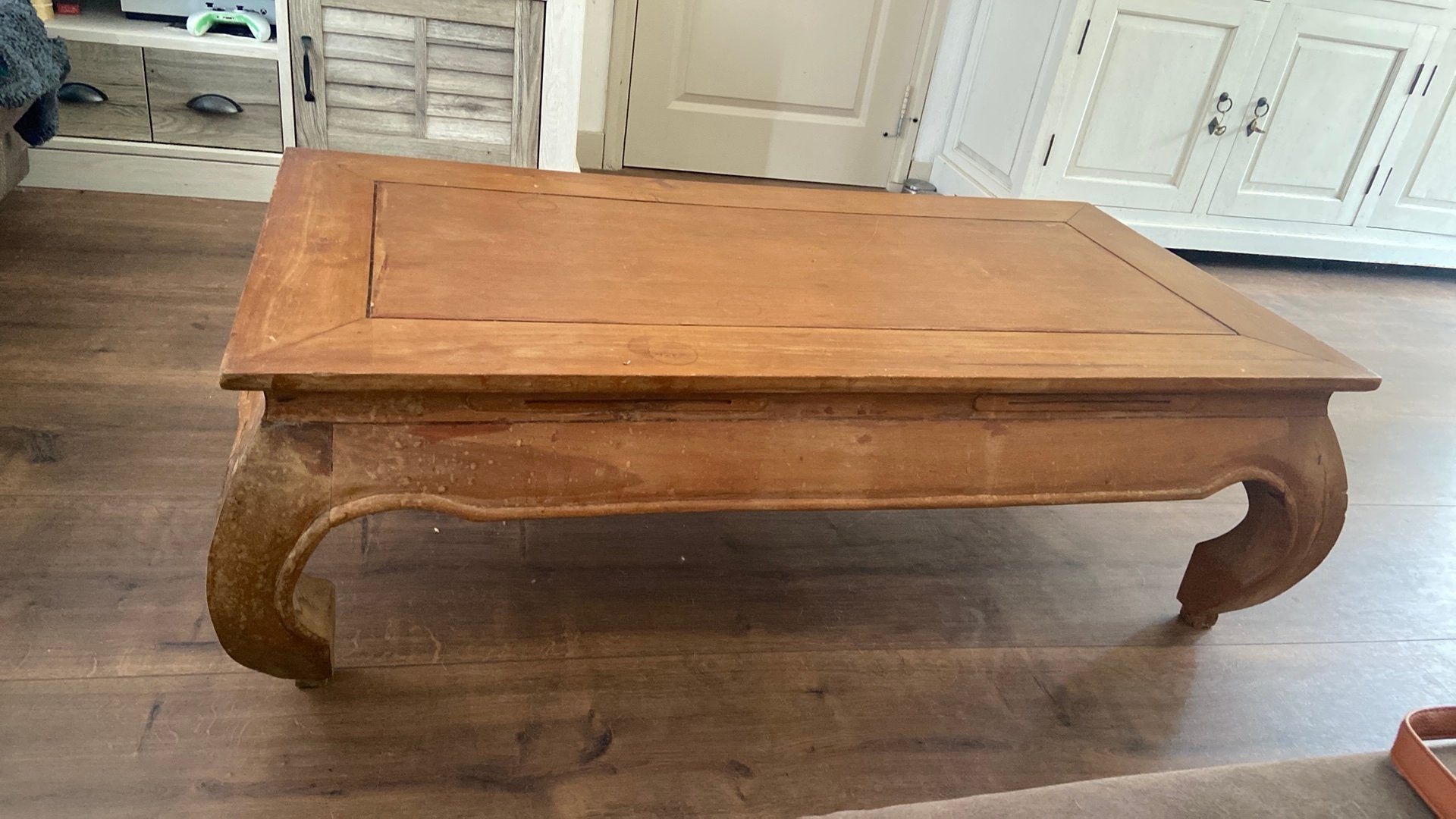 Houten opium salontafel 120x60cm, Ophalen, Gebruikt, 50 tot 100 cm, 100 tot 150 cm