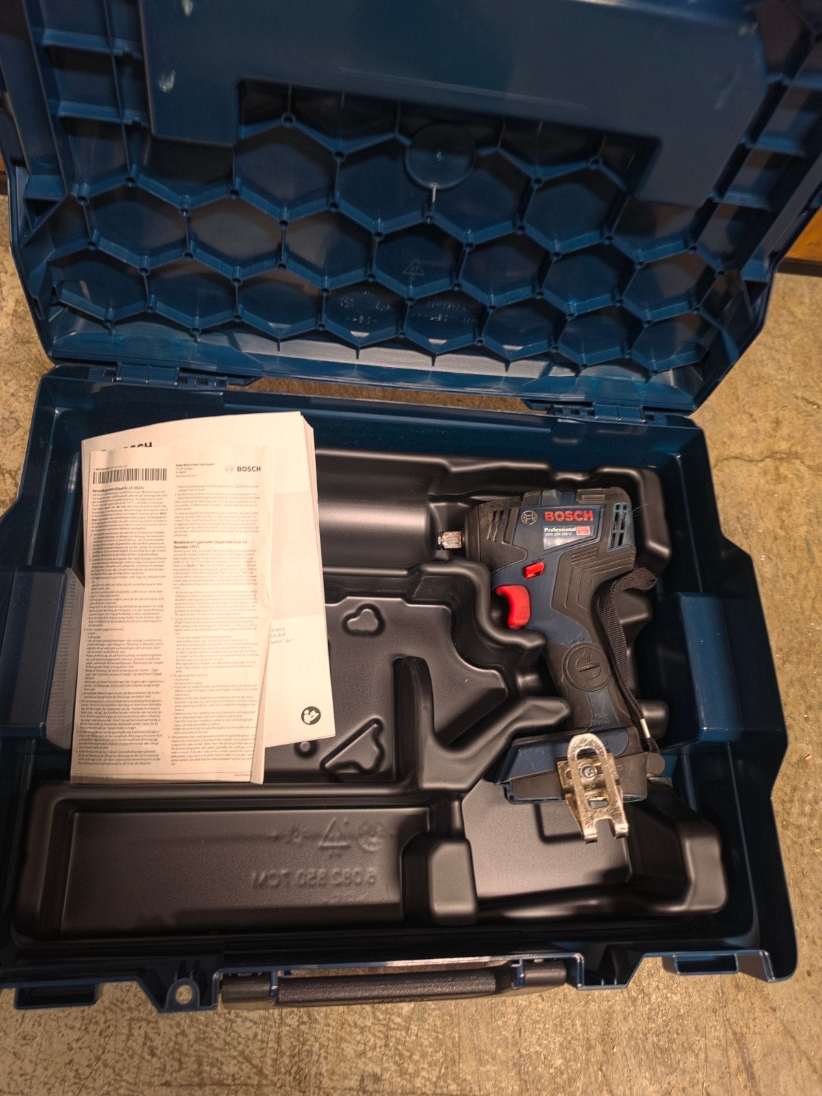Bosch GDS 18V-200C accu slagmoersleutel 18v body, Bosch, Gebruikt, ., Ophalen of Verzenden