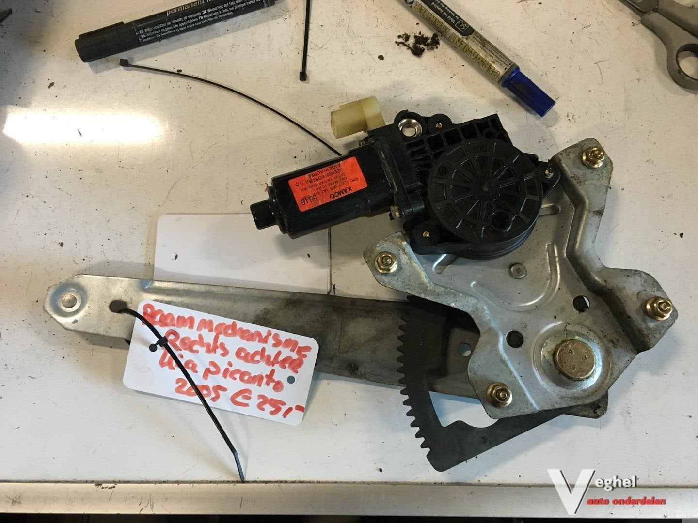 Kia Picanto 5 drs 2005  Elektr. Raammechanisme Rechtsachter, Gebruikt, -, -, Ophalen of Verzenden