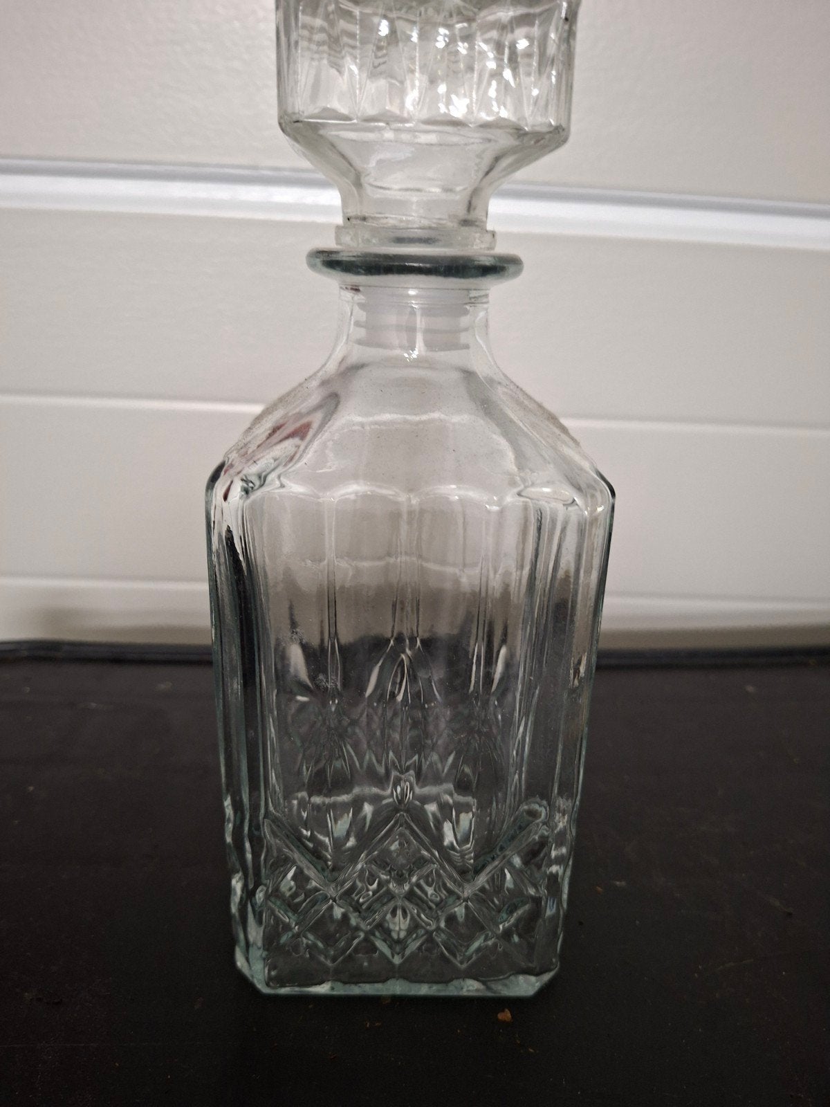 Glazen karaf met stop - 24x9cm, Ophalen of Verzenden