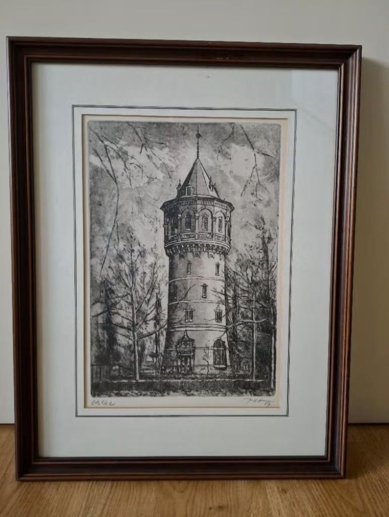 Ets van de watertoren in Breda (centrum), Ophalen