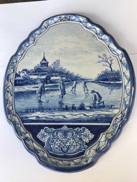 aardewerk plaquette Tichelaar Makkum, Ophalen