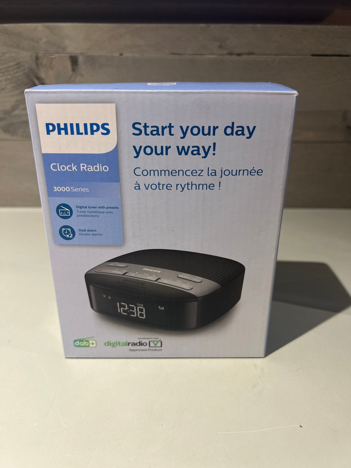 Philips Clock Radio 3000 Series DAB+ Digitale Radio, N, N, Nieuw, Ophalen of Verzenden
