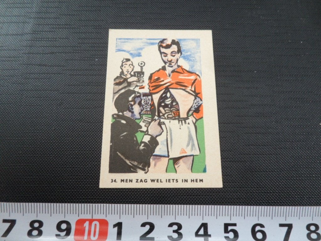 sticker plaatje strip voetbal spreekwoord RIZLA #34, Verzamelen, Ophalen of Verzenden, Zo goed als nieuw