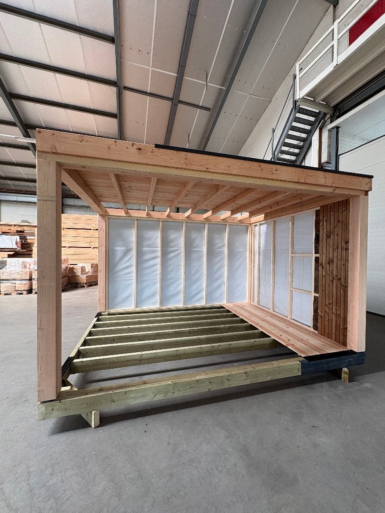 Nieuw prefab overkapping!, Tuin en Terras, Tuinhuizen, Ophalen, 200 tot 400 cm, 250 tot 500 cm, Overige typen
