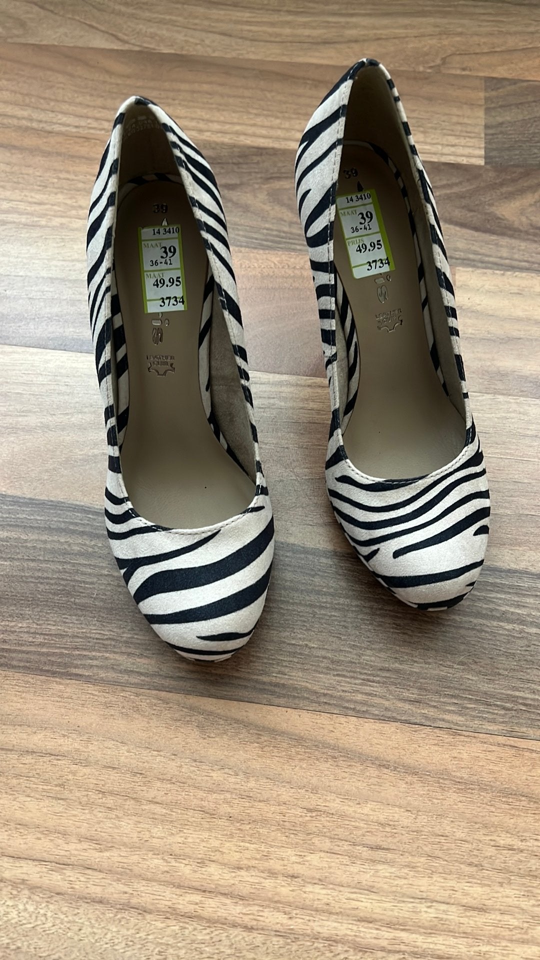 Pump, zebra print, NIEUW, Ophalen of Verzenden, Zo goed als nieuw, Zwart