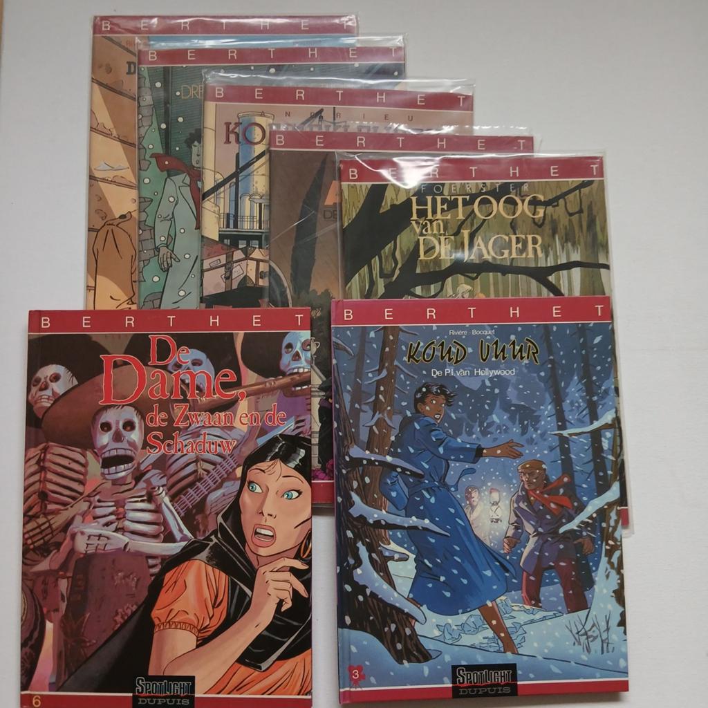 Berthet compleet 1/7., Boeken, Eén stripboek, Ophalen of Verzenden, Gelezen