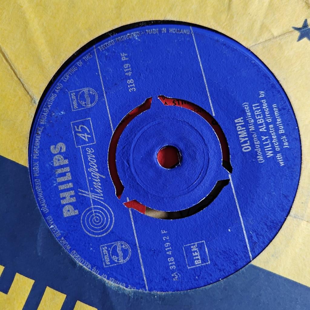 Willy Alberti - Olympia Serenatella C'O'Si' E C'O'No (Sing, Gebruikt, 7 inch, Single, Ophalen of Verzenden
