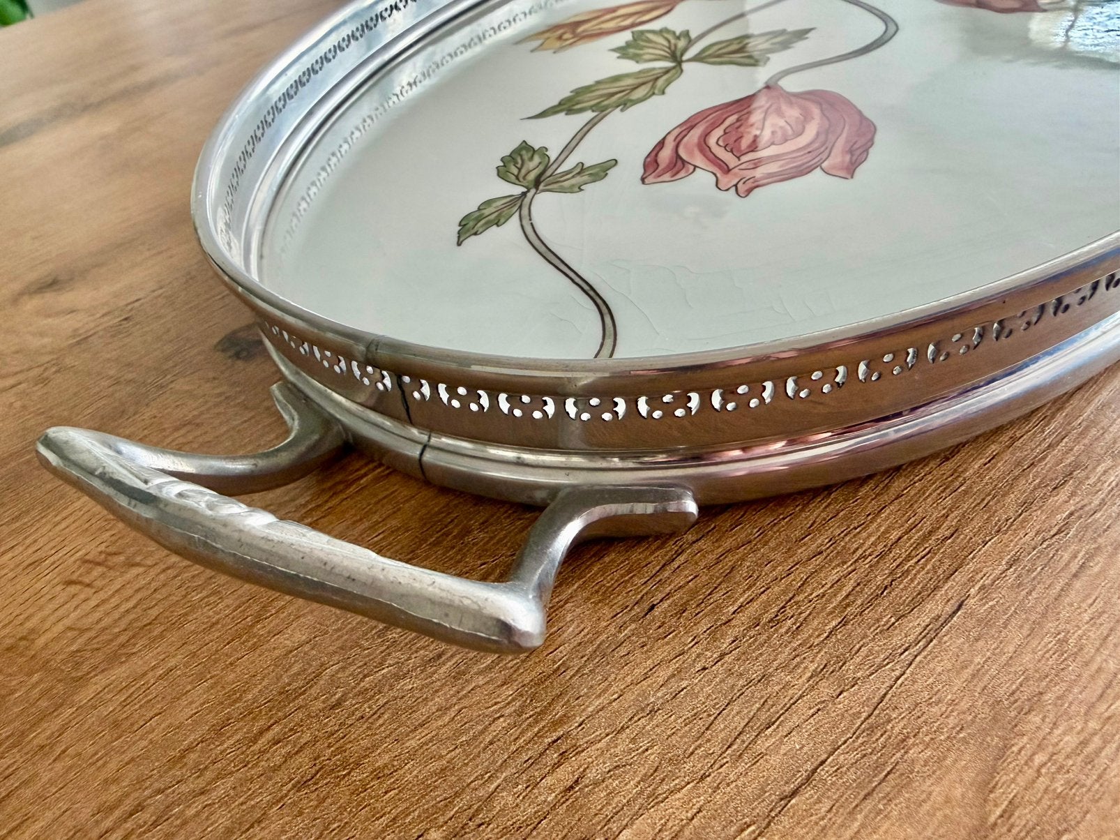 Vintage Royal Goedewaagen schaal+handgrepen, handbeschilderd, Ophalen of Verzenden