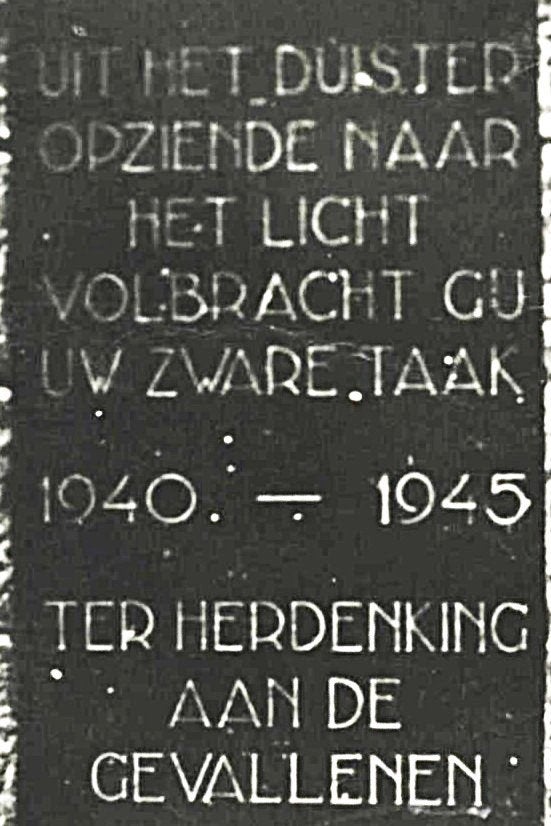 968835	Hoogeveen	Oorlogsmonument	1949	Gelopen, Ophalen of Verzenden, 1940 tot 1960, Gelopen, Drenthe